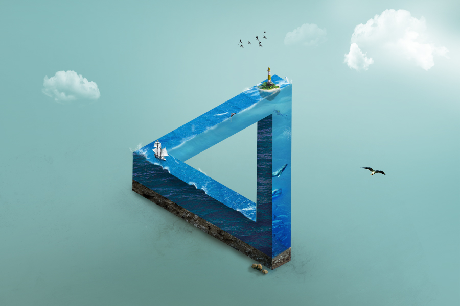 潘洛斯三角形 从几何幻象到圆圆瓶瓶罐罐的艺术临摹与原创家具设计